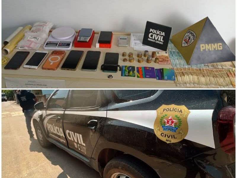 PCMG e PMMG PRENDEM DOIS SUSPEITOS DE TRÁFICO DE DROGAS EM MIRAÍ