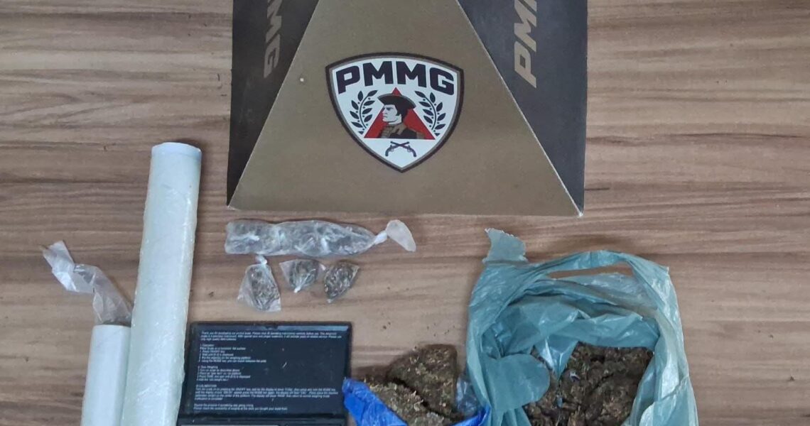 PMMG REGISTRA OCORRÊNCIA DE LESÃO CORPORAL E APREENDE DROGAS NO BAIRRO PLANALTO EM MURIAÉ