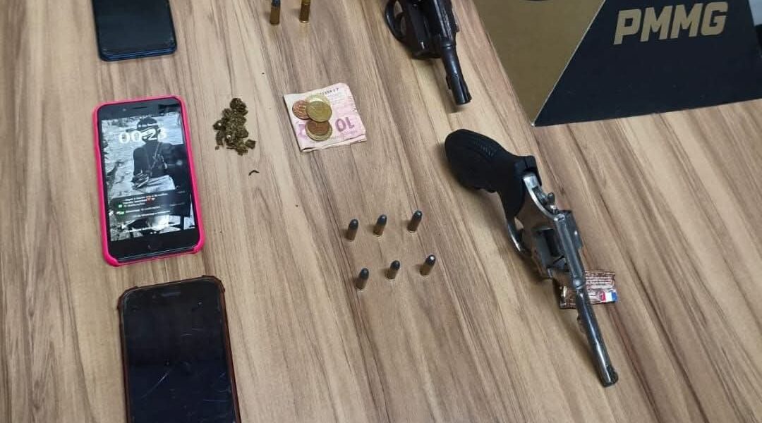 PMMG RETIRA ARMAS DE FOGO DE CIRCULAÇÃO E APREENDE MENORES E PRENDE AUTOR DURANTE FESTA PRÉ- CARNAVAL EM MURIAÉ