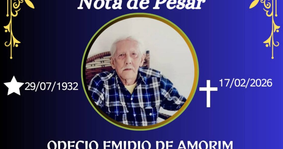 FALECEU ODECIO EMÍDIO DE AMORIM,DE DIVINO