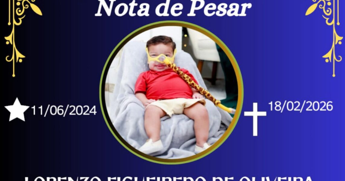 FALECEU O PEQUENO LORENZO FIGUEIREDO DE OLIVEIRA