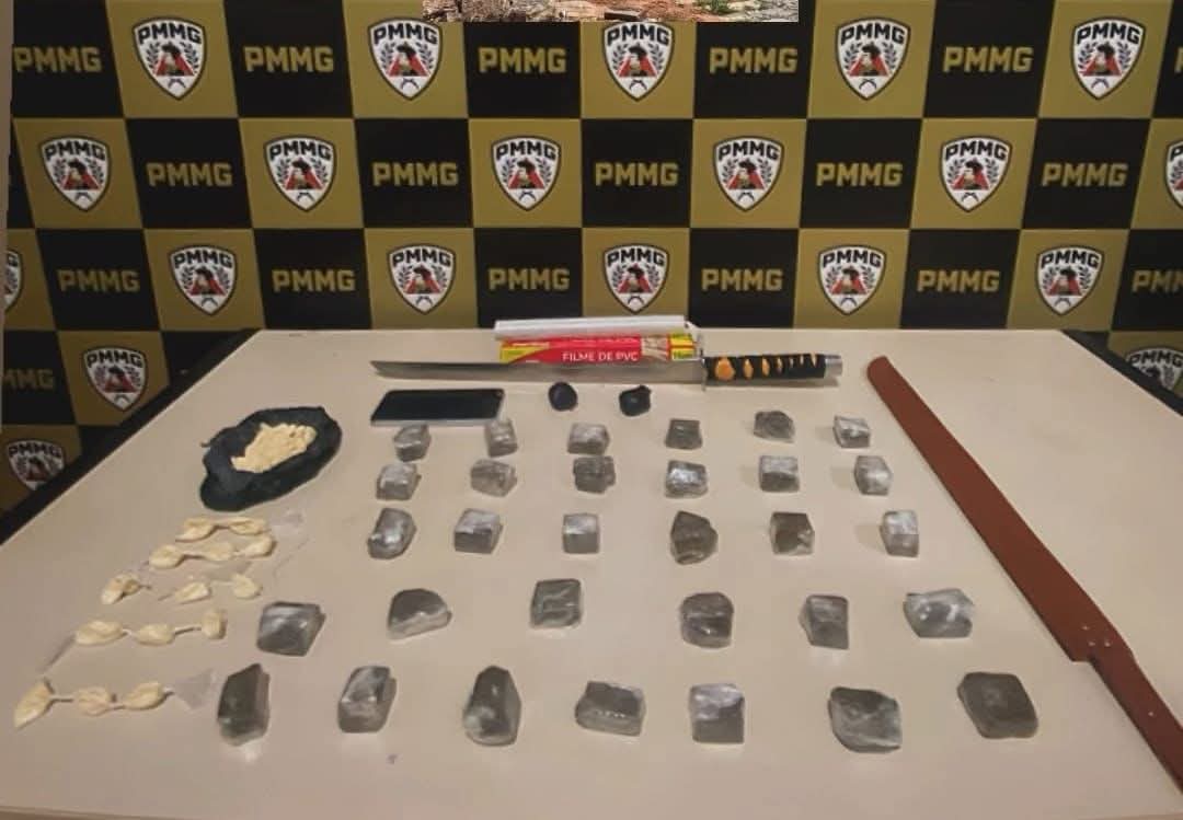 PM APREENDE DROGAS EM IMÓVEL UTILIZADO EXCLUSIVAMENTE PRA TRÁFICO DE DROGAS EM FARIA LEMOS