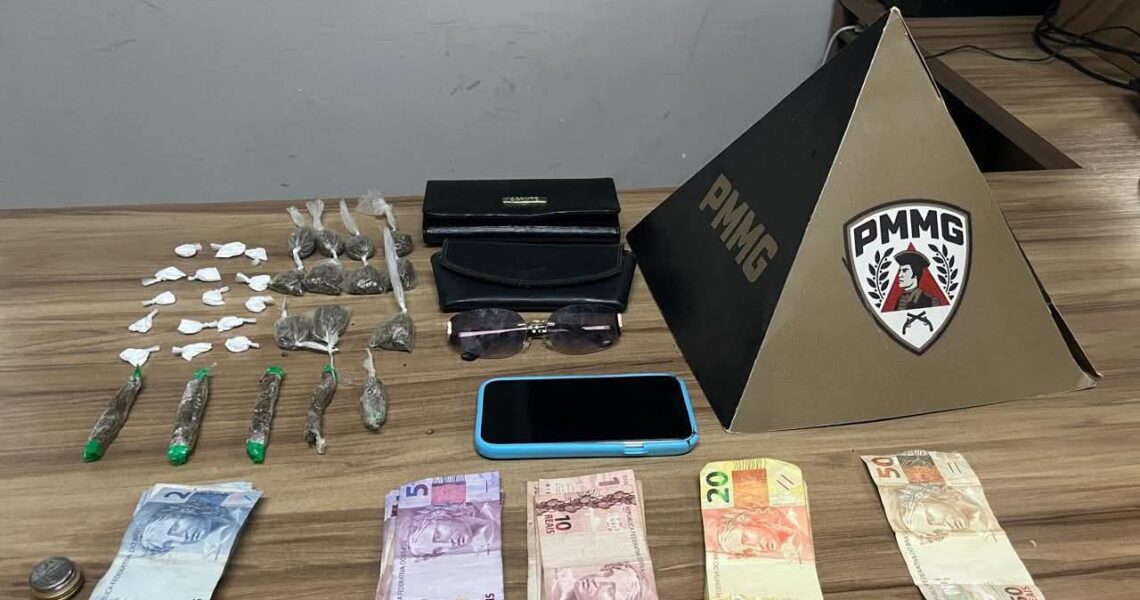 PM APREENDE DROGAS E PRENDE SUSPEITO POR TRAFICO NO SÃO GOTARDO