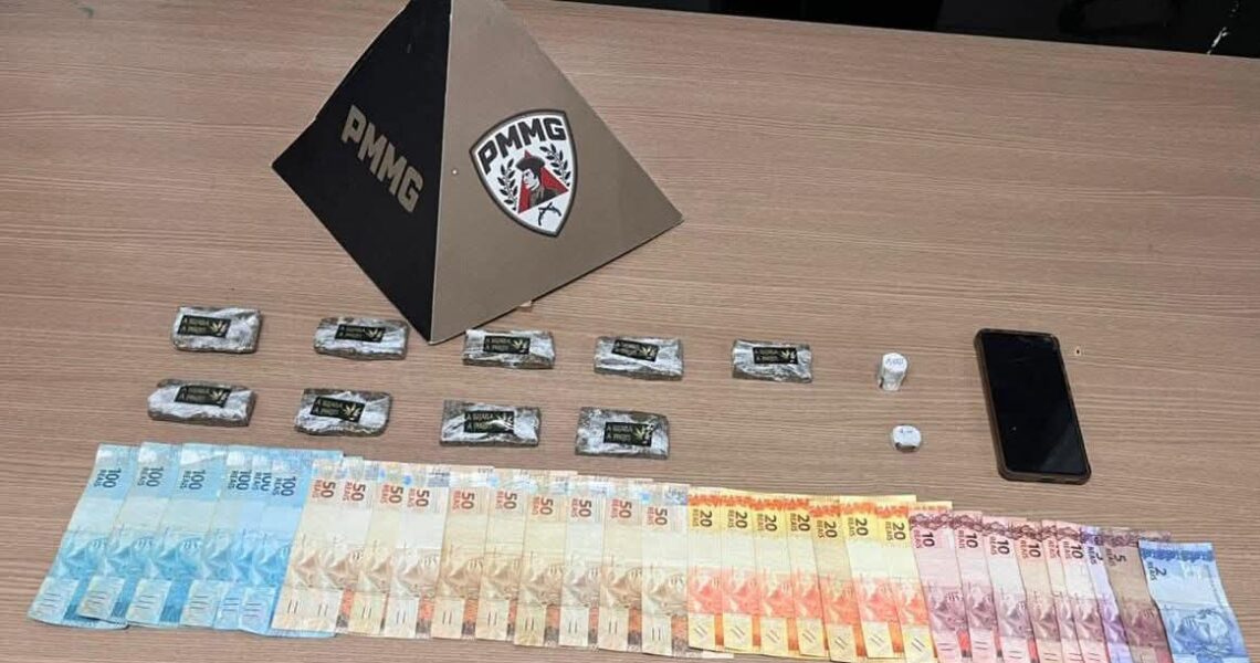 PMMG PRENDE SUSPEITO POR TRÁFICO DE DROGAS NA MODALIDADE DELIVERY NO BICO DOCE EM MURIAÉ