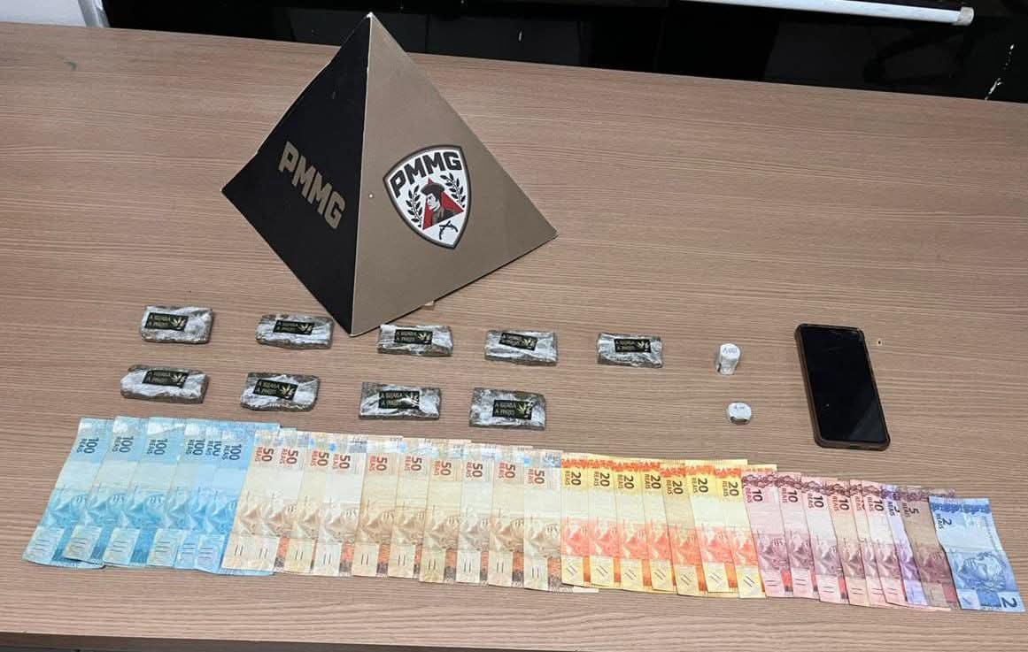 PMMG PRENDE SUSPEITO POR TRÁFICO DE DROGAS NA MODALIDADE DELIVERY NO BICO DOCE EM MURIAÉ