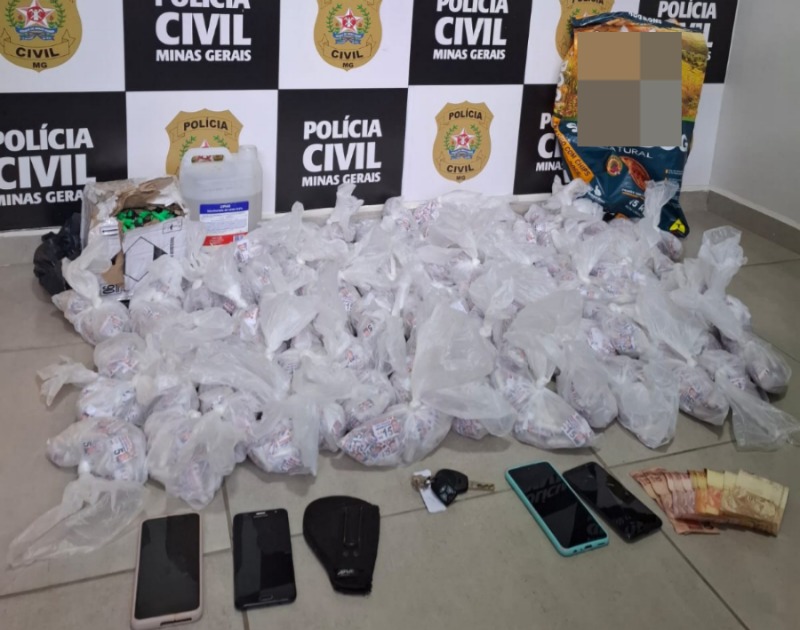 HOMEM É PRESO EM LEOPOLDIINA COM MAIS DE 4 MIL PINOS DE COCAÍNA