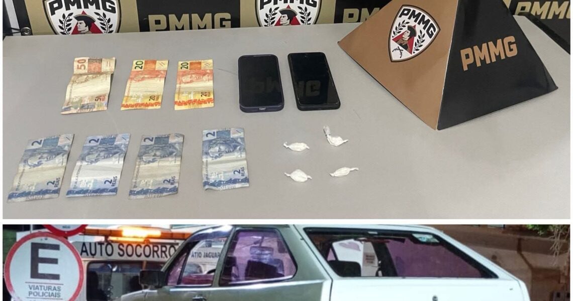 PMMG PRENDE TRÊS INDIVÍDUOS POR: TRÁFICO ILÍCITO DE DROGAS | ASSOCIAÇÃO PARA O TRÁFICO | EMBRIAGUEZ AO VOLANTE, EM FERVEDOURO