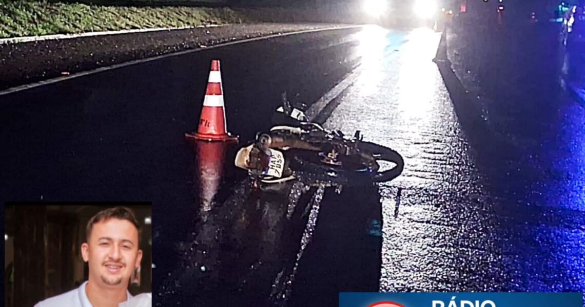 ACIDENTE ENTRE MOTOCICLETA E CAMINHONETE TERMINA COM MORTE ENTRE MIRADOURO E FERVEDOURO