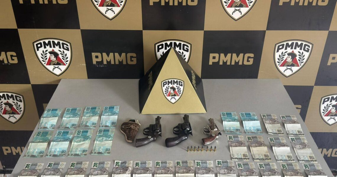 POLÍCIA MILITAR PRENDE DOIS INDIVÍDUOS POR COMÉRCIO ILEGAL DE ARMAS EM DIVINO/MG
