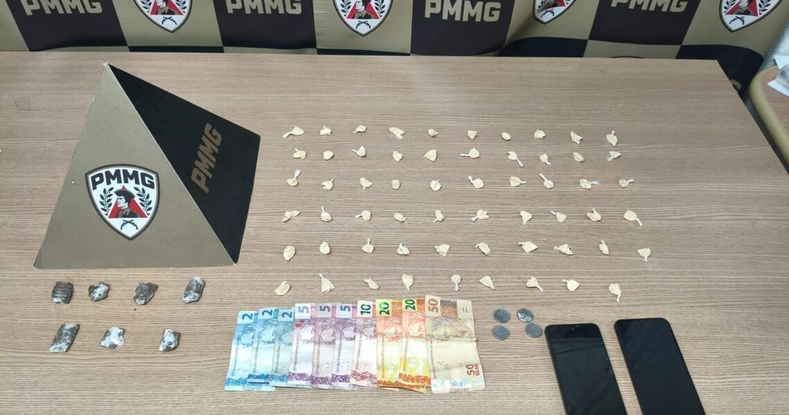 PM APREENDE DROGAS NO COLETY EM MURIAÉ