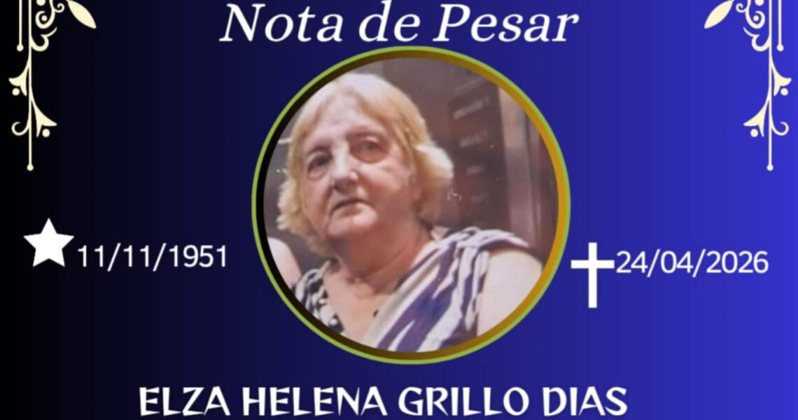FALECEU A PROFESSORA ELZA HELENA GRILLO DIAS, DE ESPERA FELIZ