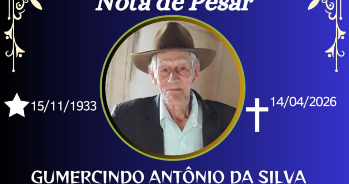 FALECEU GUMERCINDO ANTÔNIO DA SILVA(FISICO DA SERRA DA BATATA)