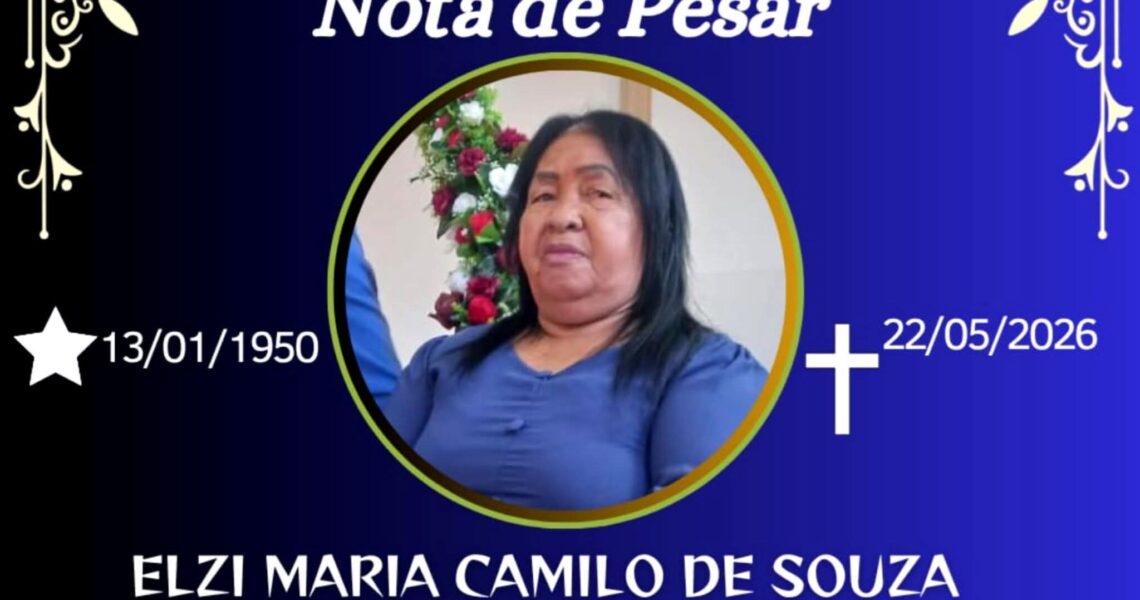 FALECEU ELZI MARIA CAMILO DE SOUZA, DE LACERDINA- CARANGOLA