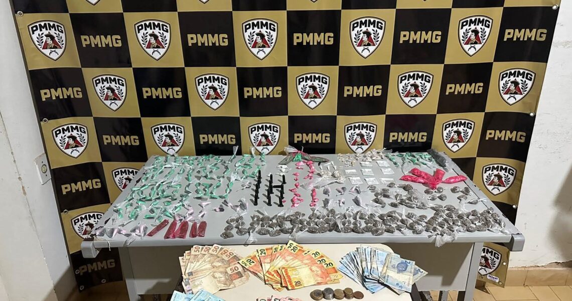 POLÍCIA MILITAR APREENDE GRANDE QUANTIDADE DE DROGAS DURANTE OPERAÇÃO EM MIRADOURO