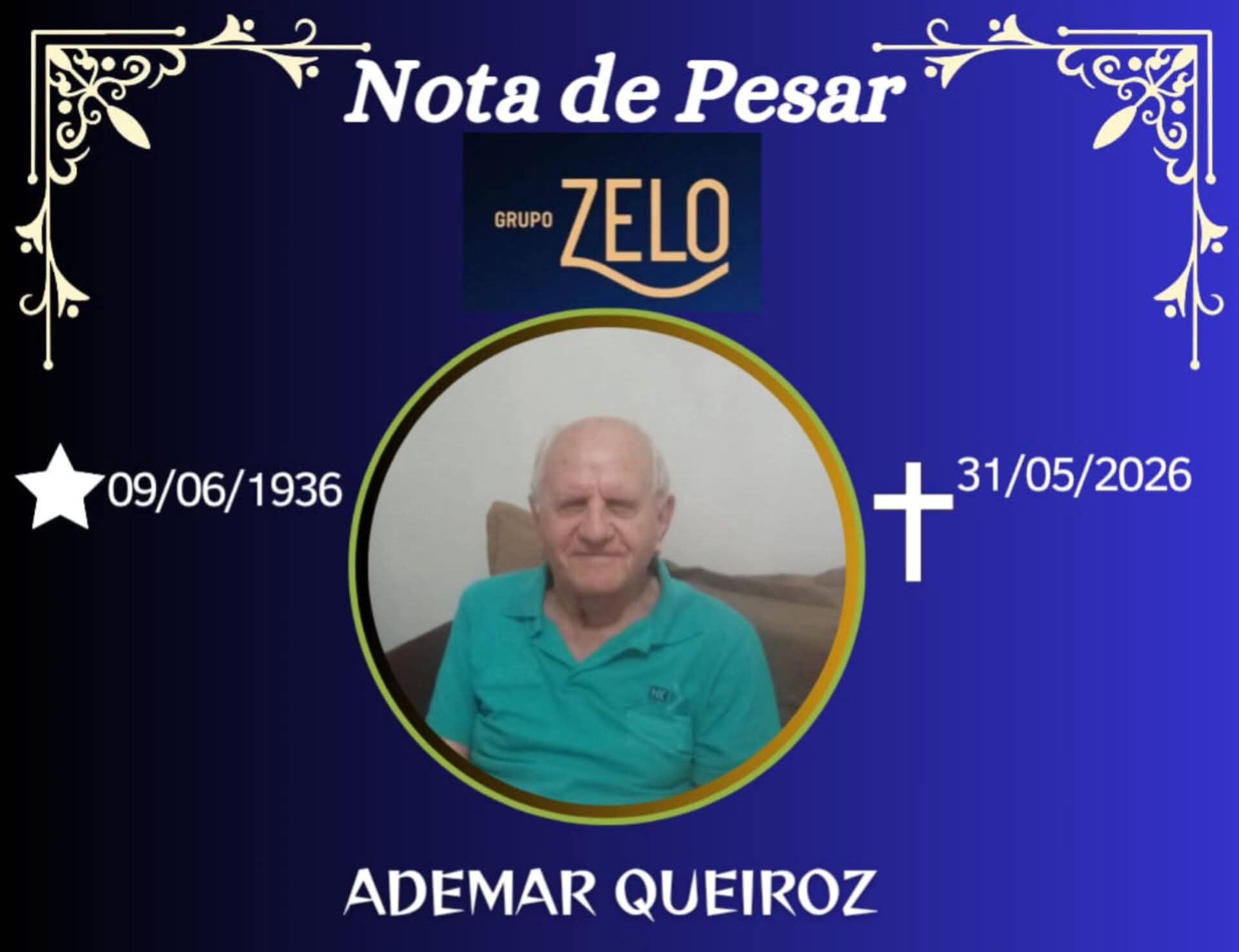 FALECEU AEDMAR QUEIROZ DE CAPARAÓ