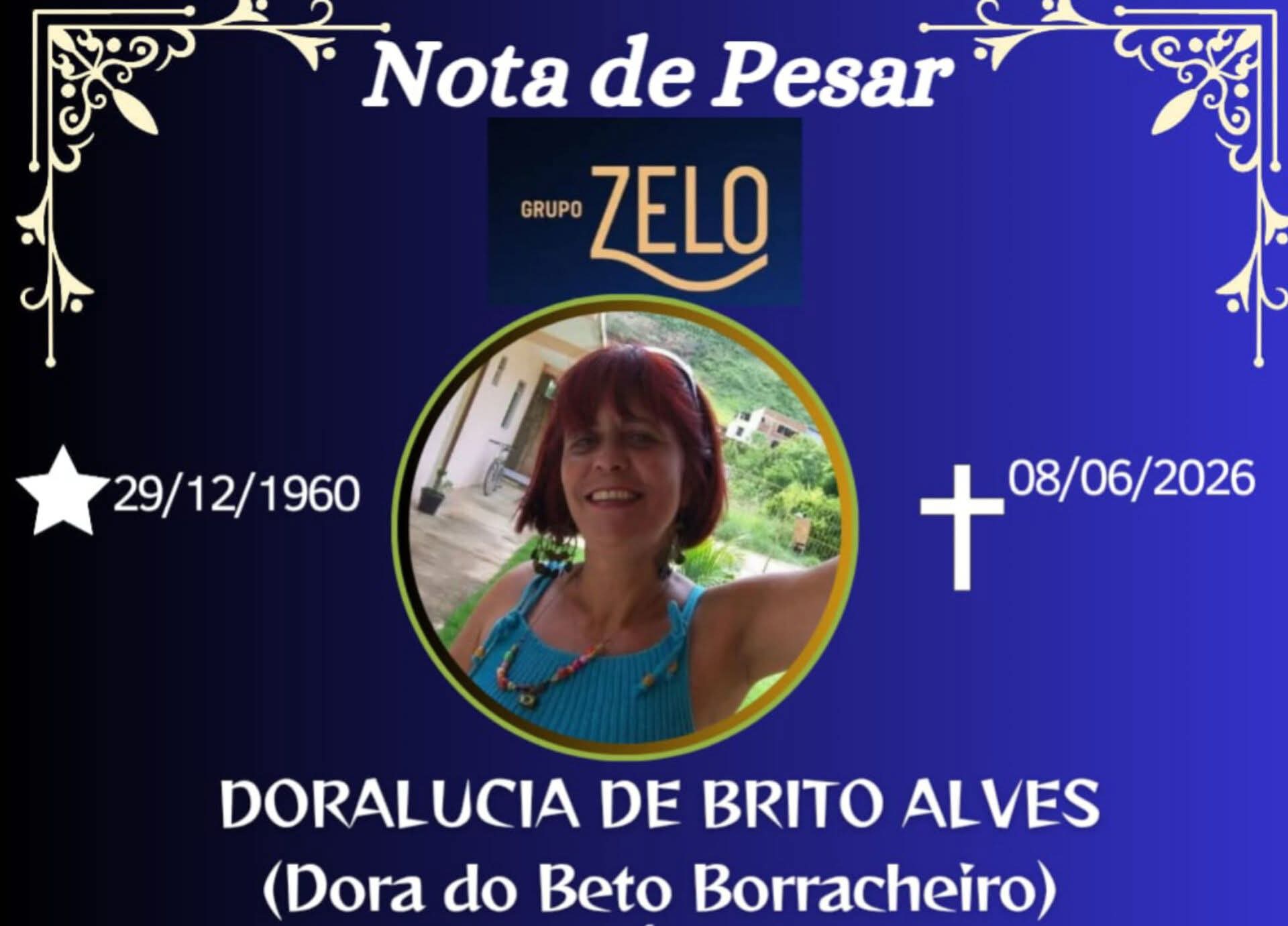 FALECEU DORALUCIA DE BRITO ALVES, DE ESPERA FELIZ
