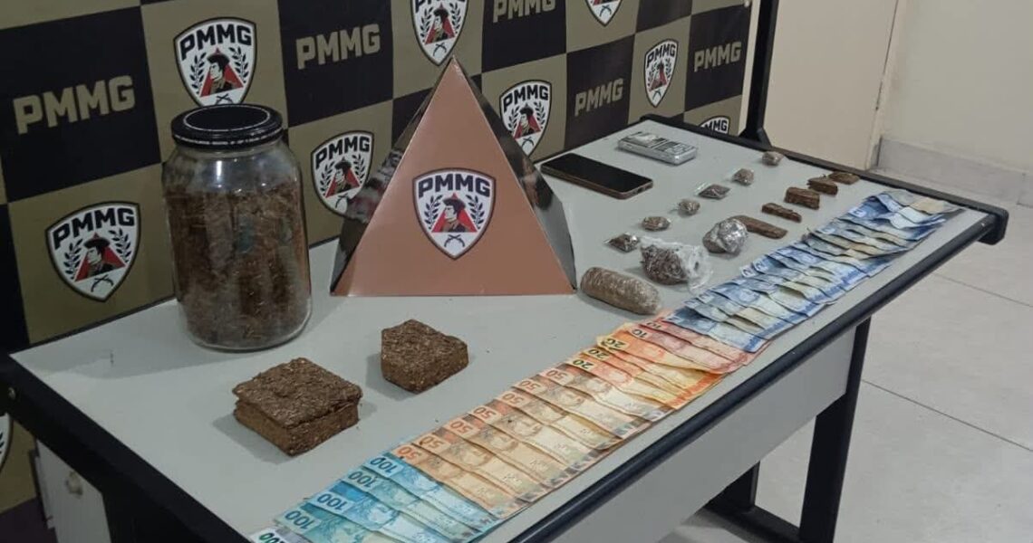 PM APRENDE GRANDE QUANTIDADE DE DROGAS NO COLETY EM MURIAÉ