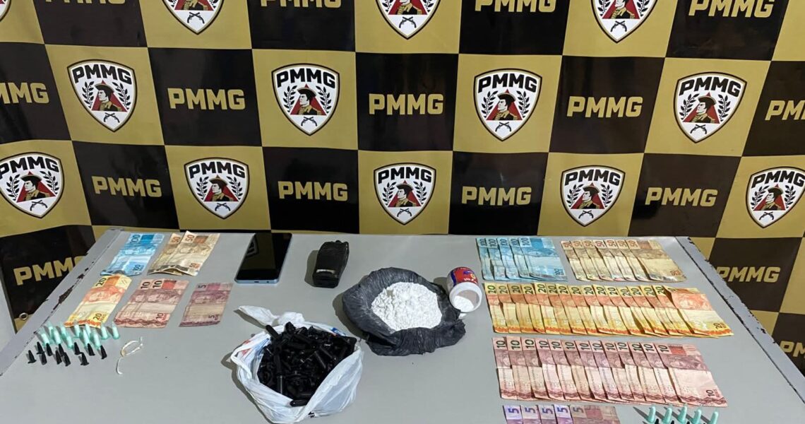 PM APRENDE MENOR E PRENDE MAIOR ACUSADOS DE TRÁFICO DE DROGAS EM MIRADOURO