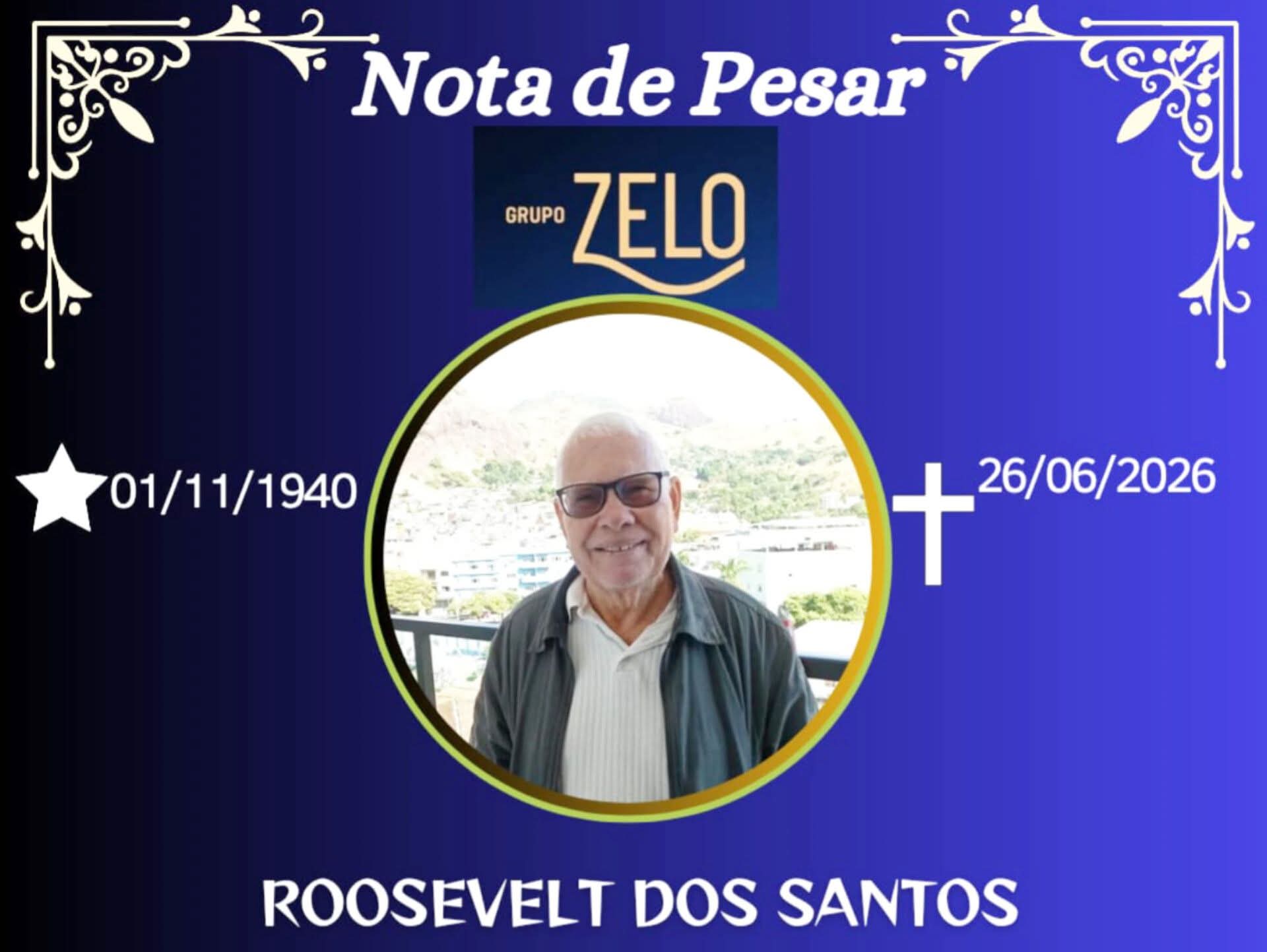 FALECEU ROOSEVELT DOS SANTOS DE CARANGOLA