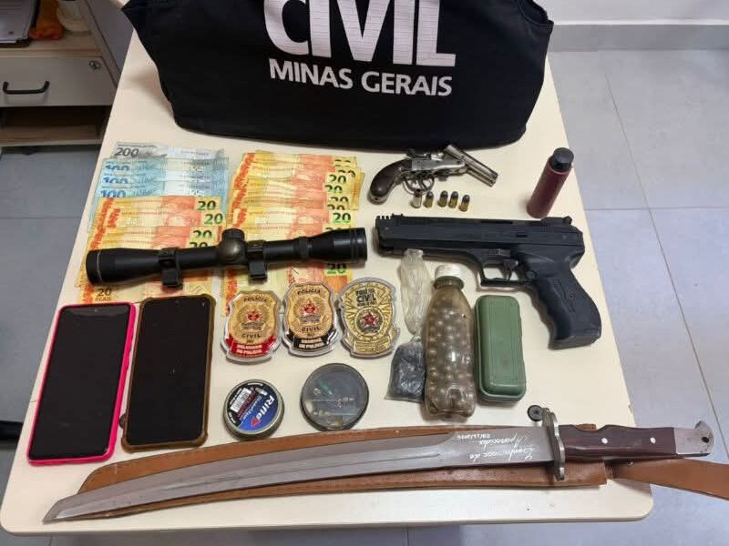 SUSPEITO É PRESO POR POSSE ILEGAL DE ARMA DE FOGO EM CARANGOLA