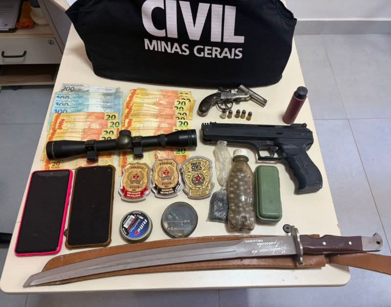 SUSPEITO É PRESO POR POSSE ILEGAL DE ARMA DE FOGO EM CARANGOLA