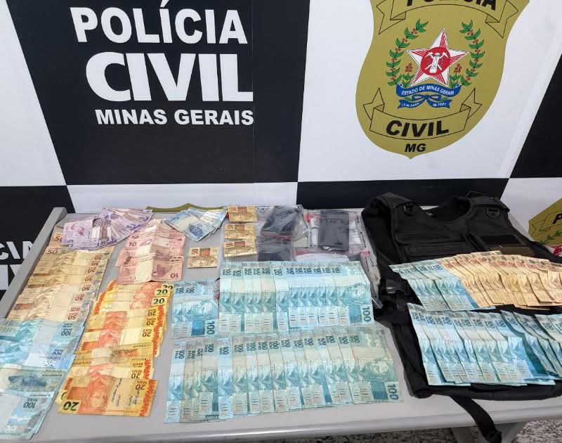 PCMG REALIZA OPERAÇÃO CONTRA GRUPO NÚCLEO FINANCEIRO DE GRUPO CRIMINOSO EM MURIAÉ