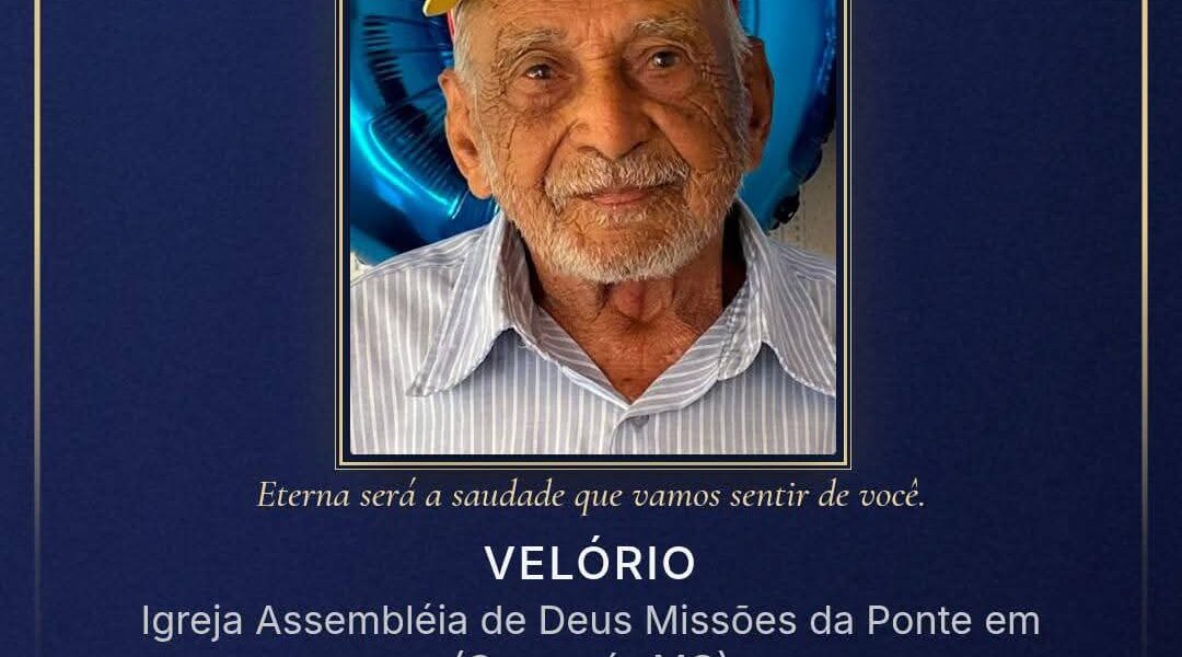 FALECEU ISAÍAS OZÓRIO DA SILVA, DE CAPARAÓ
