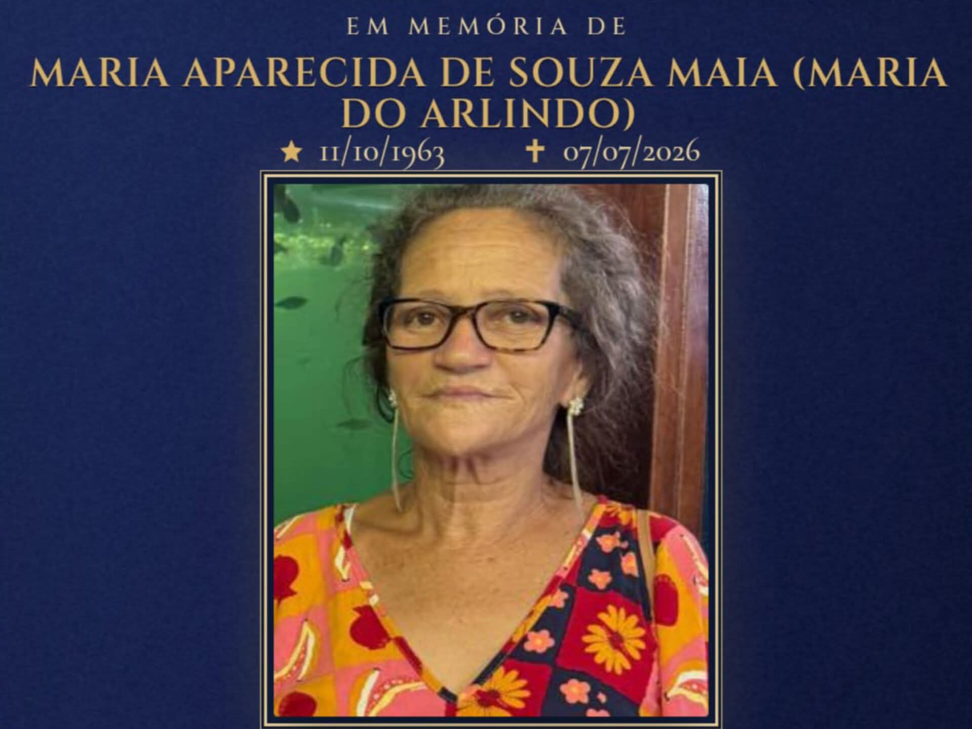 FALECEU MARIA APARECIDA DE SOUZA MAIA , DE ALVORADA, CARANGOLA