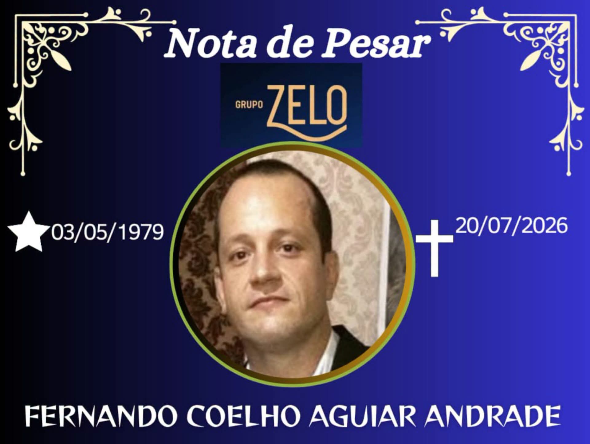 FALECEU FERNANDO COELHO ANDRADE DE PORCIÚNCULA