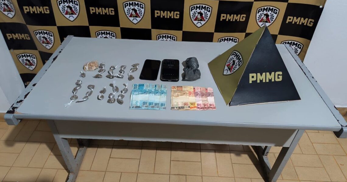 PM APREENDE MENOR E DROGAS EM MIRADOURO