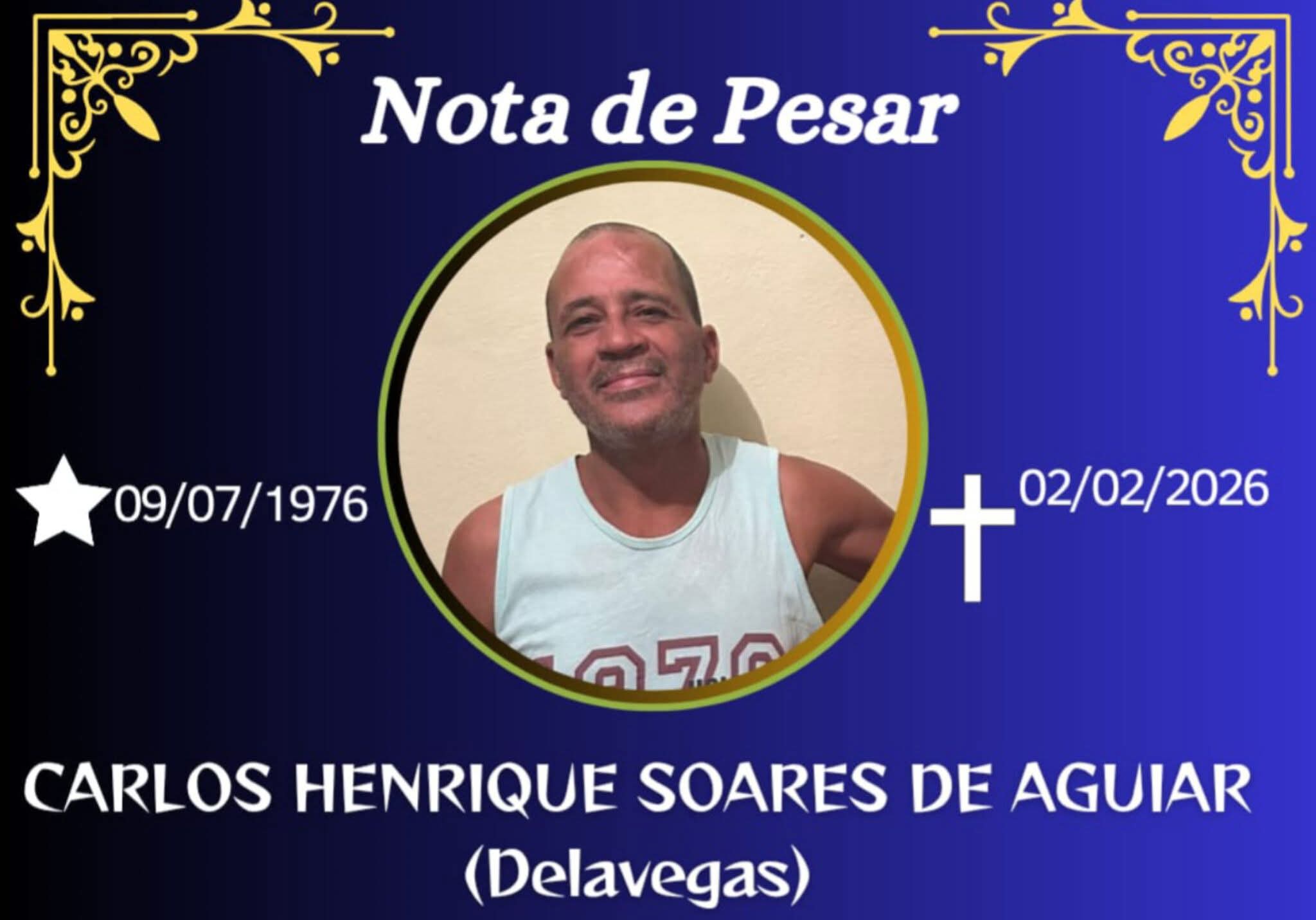 FALECEU CARLOS HENRIQUE SOARES DE AGUIAR DE CARANGOLA