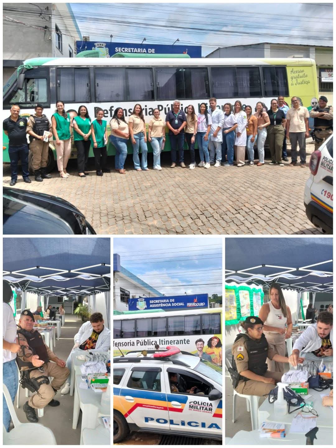 POLÍCIA MILITAR DE FERVEDOURO PARTICIPA DE MUTIRÃO DE SERVIÇOS DA PREFEITURA