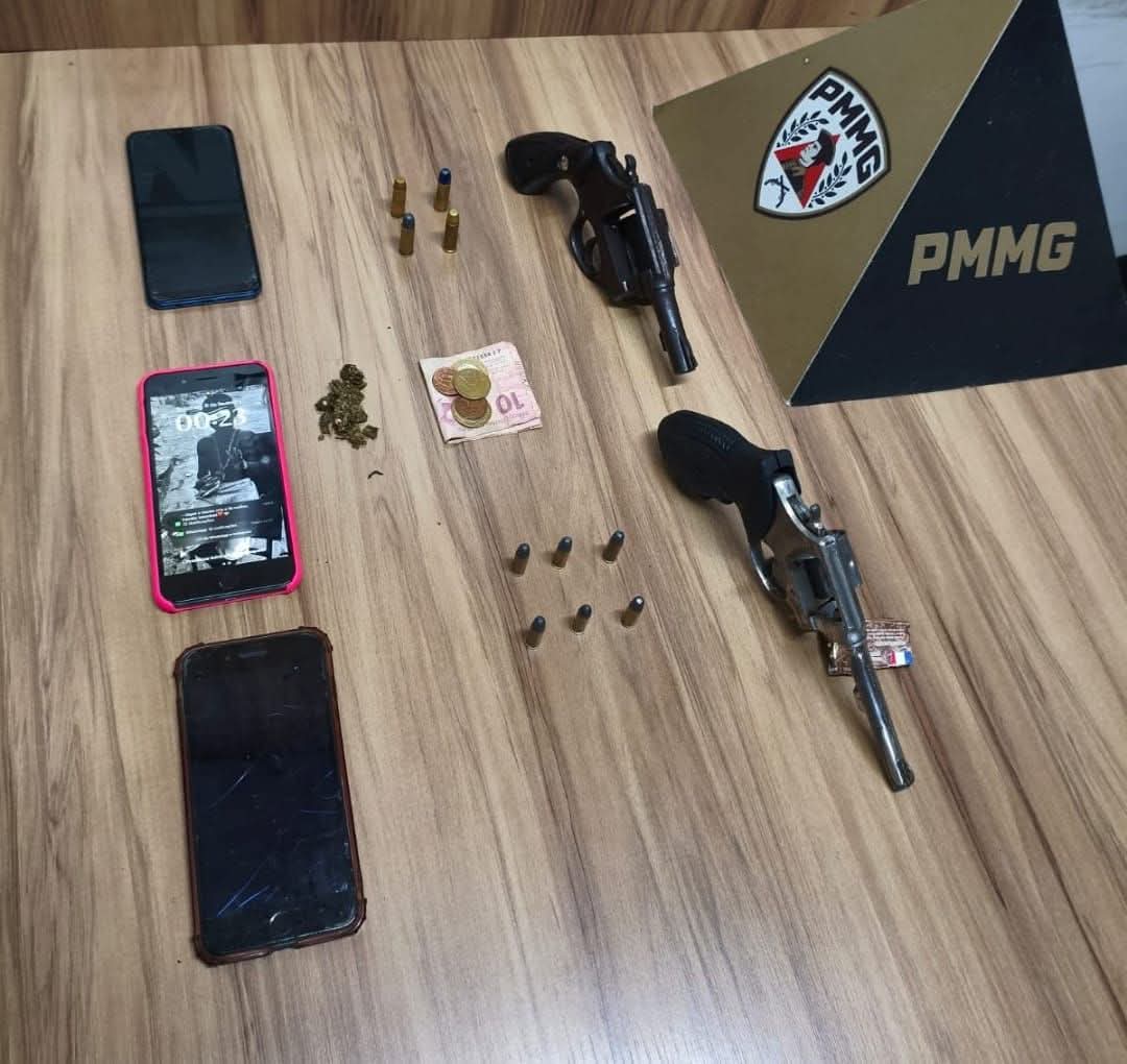 PMMG RETIRA ARMAS DE FOGO DE CIRCULAÇÃO E APREENDE MENORES E PRENDE AUTOR DURANTE FESTA PRÉ- CARNAVAL EM MURIAÉ