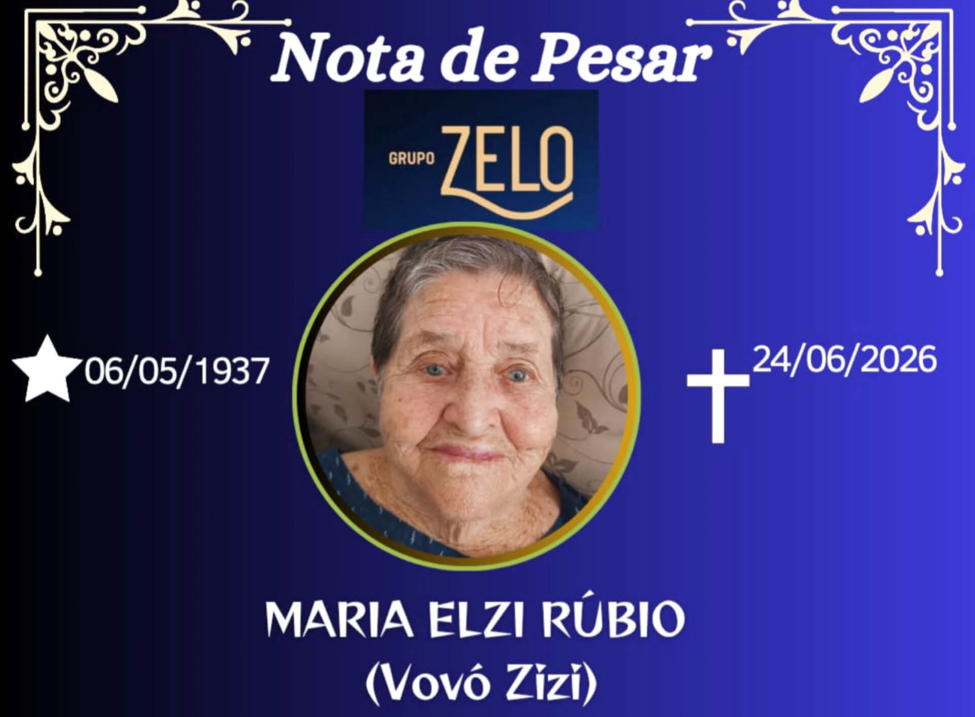 FALECEU MARIA ELZI RÚBIO DE ESPERA FELIZ